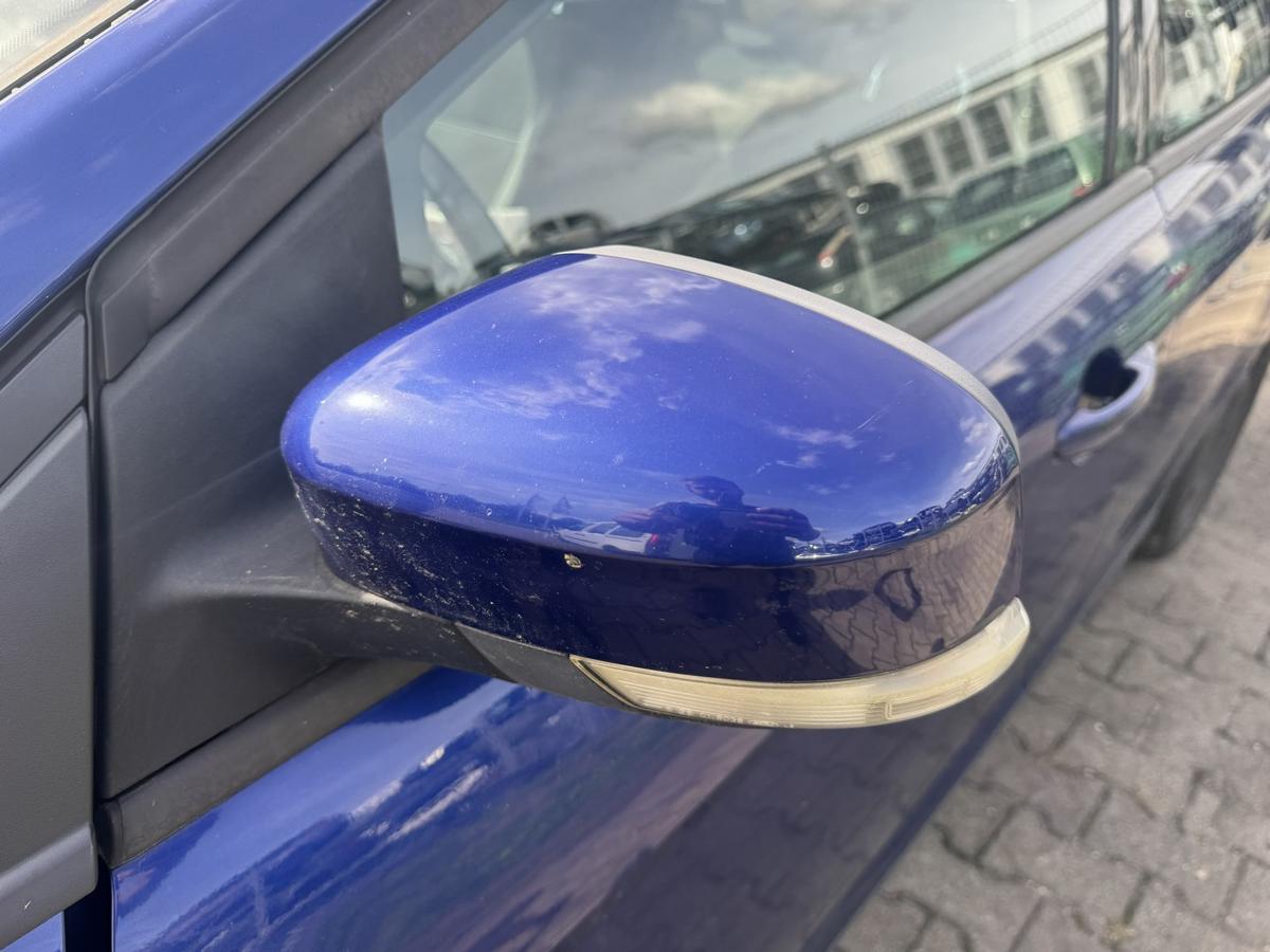 Ford Focus 3 original Au&szlig;enspiegel links Indic Blau elektrisch verstellbar beheizt Bj.2014